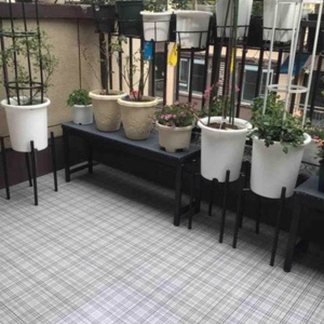 Outdoor Furniture Luxury - 40CM tuinmeubilair plantenstandaard, balkonplank, groen ijzeren