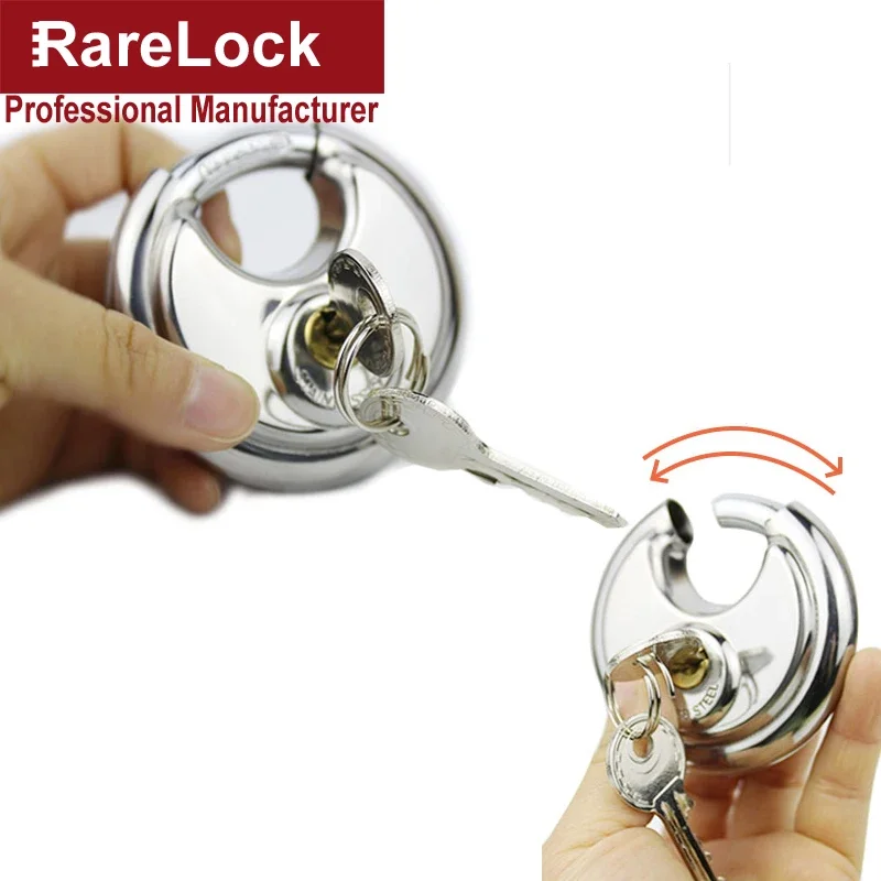 Outdoor Furniture Diy - Cirkel Stalen Hangslot Met 2 Sleutels