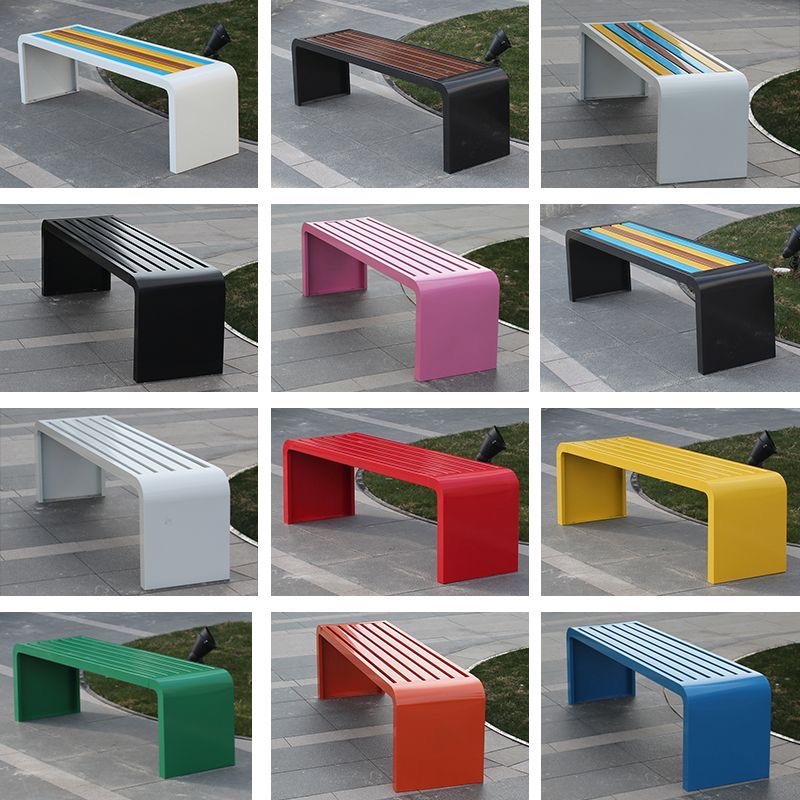 Outdoor Furniture Metal Chairs - 1m-1,8m koudgewalst stalen metalen bank park