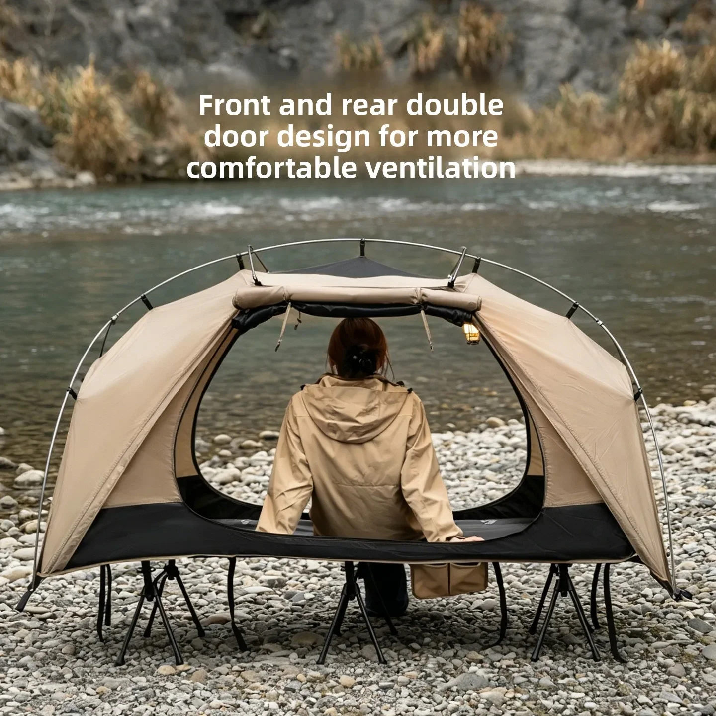 Outdoor Daybed Furniture - MOUNTAINHIKER Outdoor Camp Bed Tentmeubilair Lichtgewicht
