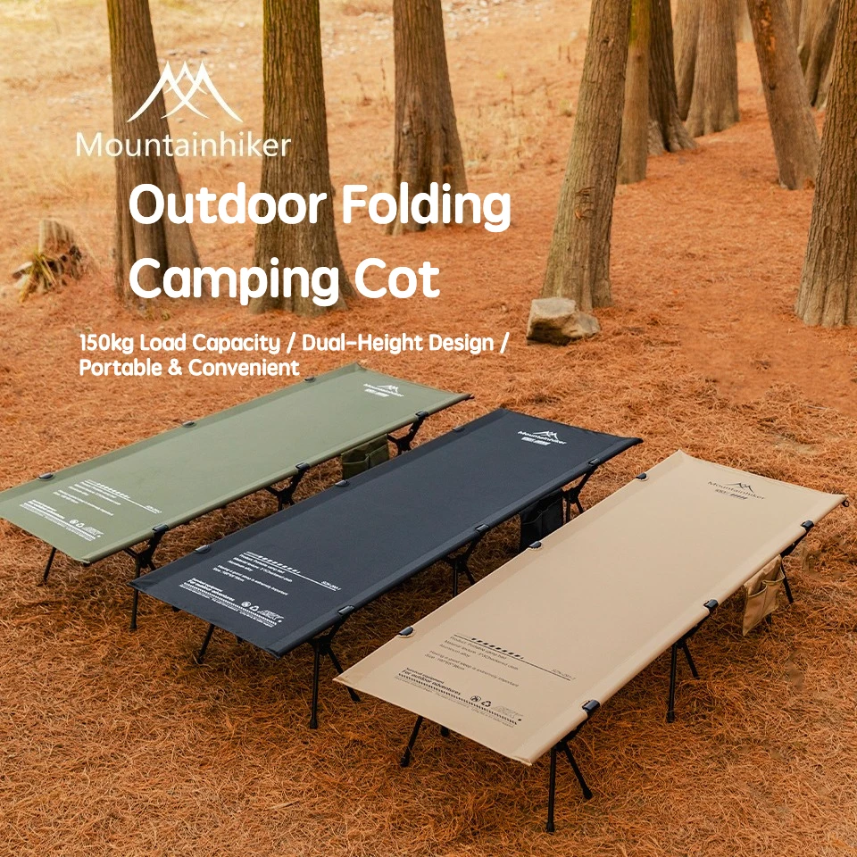 Outdoor Daybed Furniture - MOUNTAINHIKER Opvouwbaar Reisbed Camping Draagbaar Buitenbed