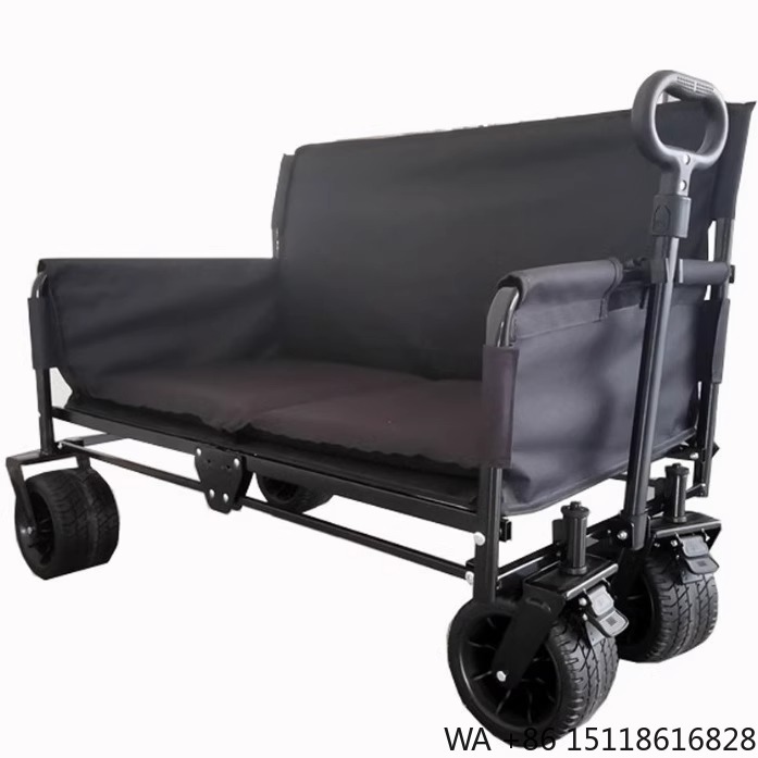Outdoor Furniture Metal - JXFT Multifunctionele Vierwielige Metalen Opvouwbare Buitenwagen