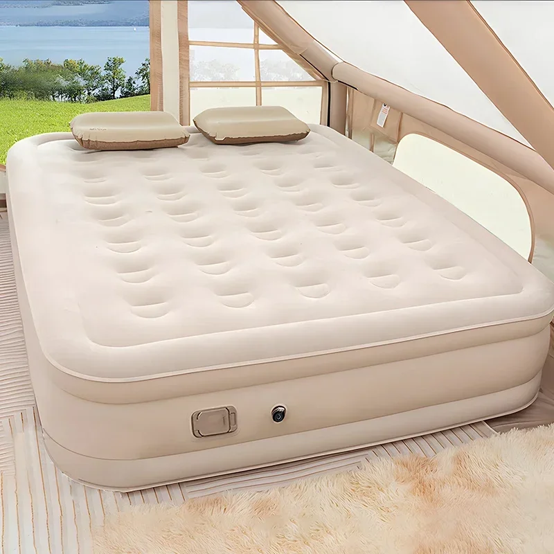 Outdoor Furniture Luxury - Luchtbed met ingebouwde pomp, opblaasbaar matras