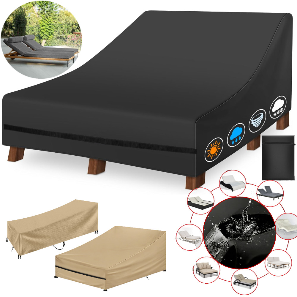 Outdoor Daybed Furniture - Waterdichte dubbele/enkele brede patio chaise lounge