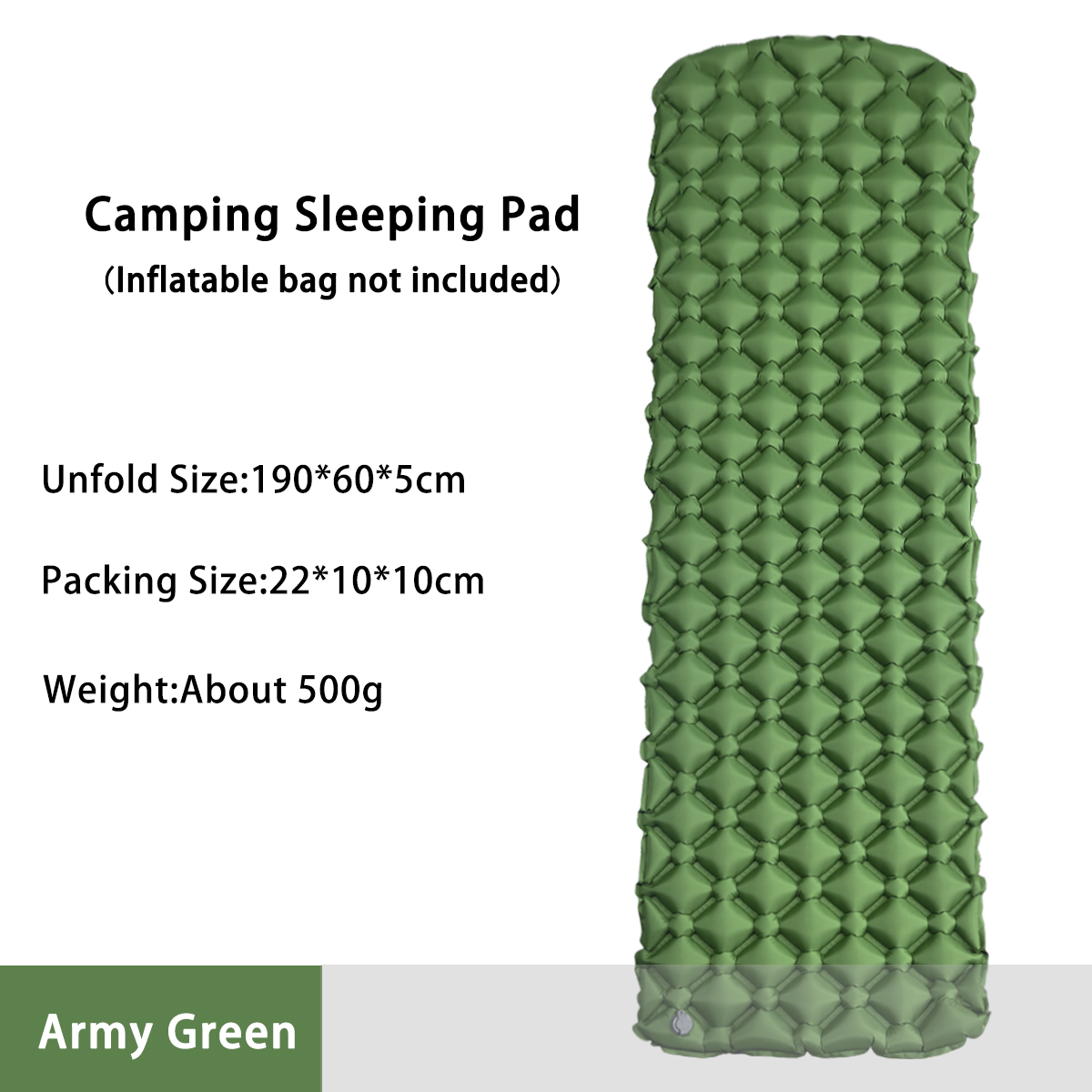 Outdoor Daybed Furniture - Opblaasbaar campingmatras in tent Opvouwbaar kampeerbed