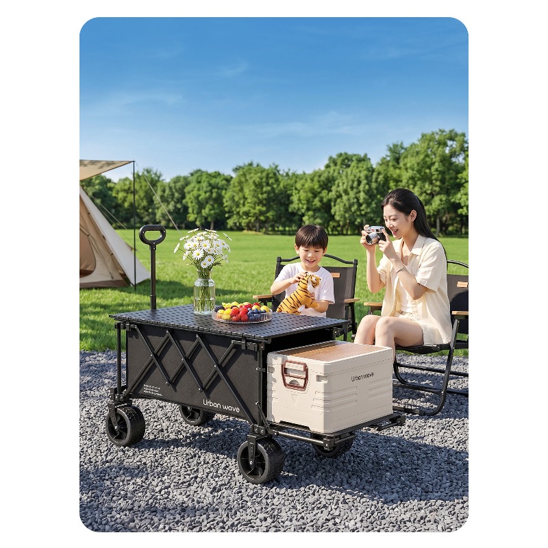 Opvouwbare campingwagen, inkla - Outdoor Furniture Metal recensie en prijs