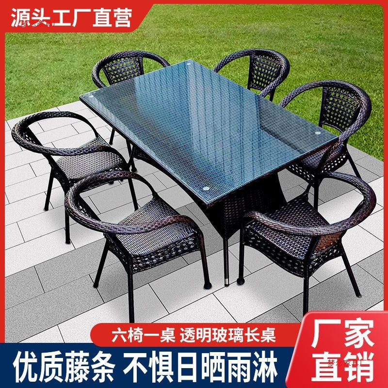 Outdoor rotan tafels en stoele - Outdoor Furniture Metal recensie en prijs