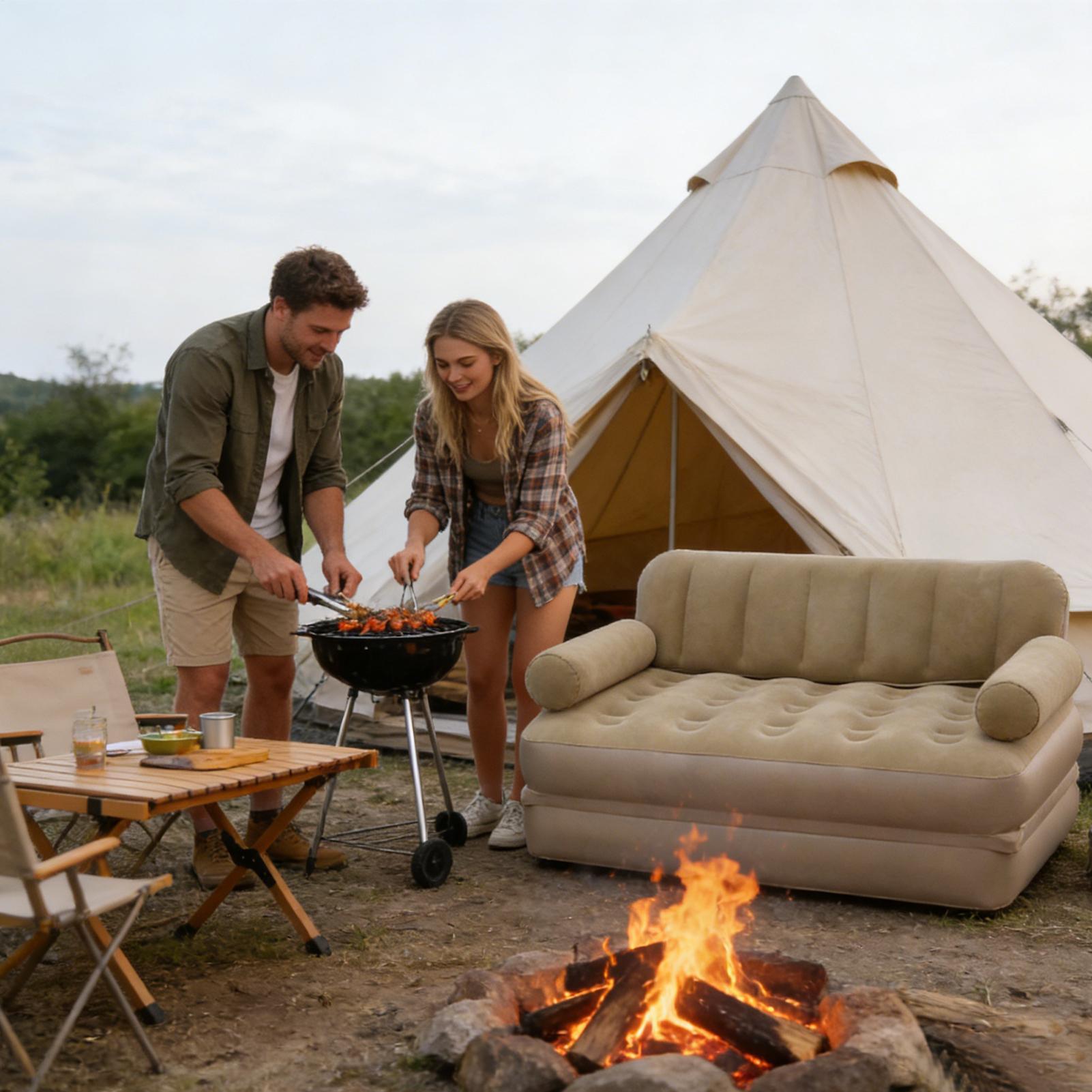 Opblaasbare luchtbank met luch - Outdoor Daybed Furniture recensie en prijs