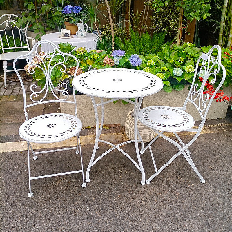 Franse landelijke ijzeren tafe - Outdoor Furniture Metal Chairs recensie en prijs
