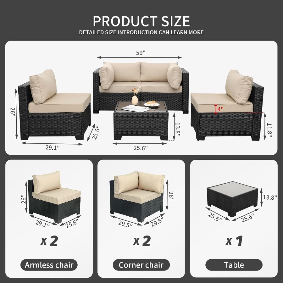 5-delige tuinmeubelset voor bu - Outdoor Furniture Metal Chairs recensie en prijs