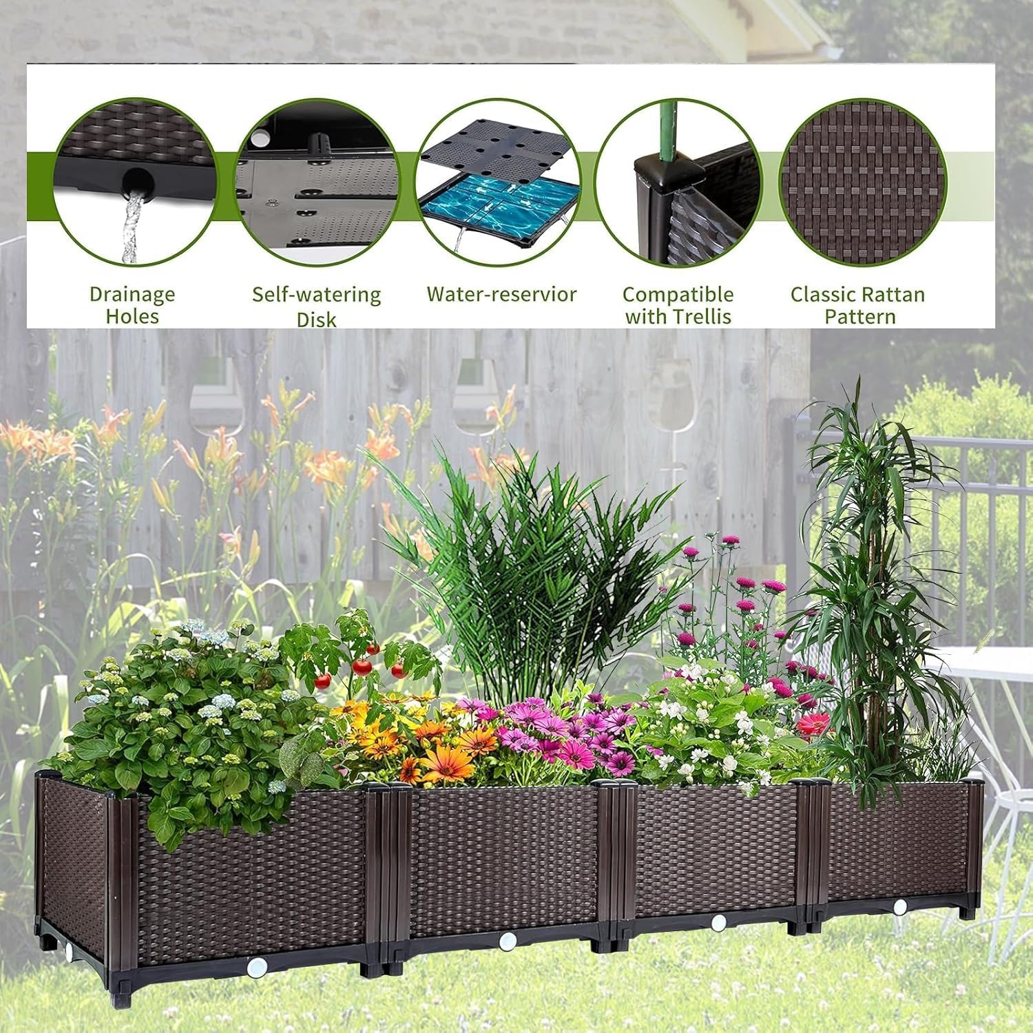 Zelfwaterende verhoogde moestu - Outdoor Daybed Furniture recensie en prijs